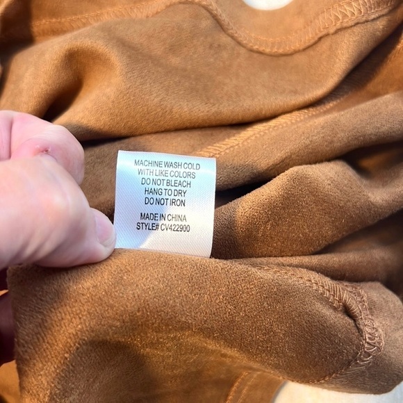 NWT Chelsea & Violet,Dark Camel Microsuede Tunic Dress w/Pockets,Side M - Picture 7 of 11